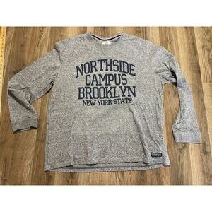 F&F Shirt, Men's Size XXL, Gray Blue, Northside Campus Brooklyn NY, Long Sleeve